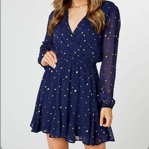 Altar’d State Madison Star Dress, Blue
